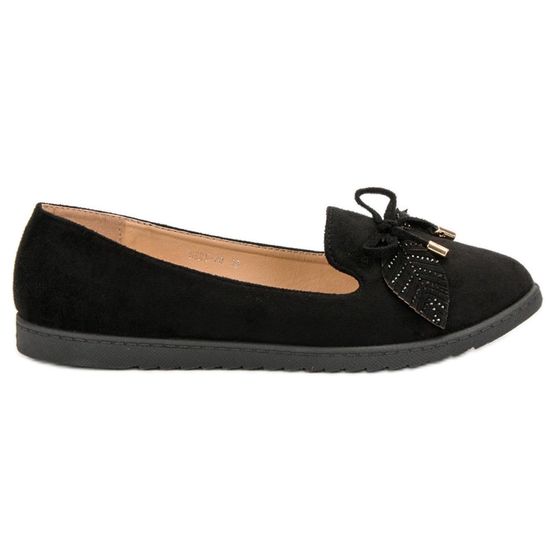 Comer Ballerine in camoscio nero