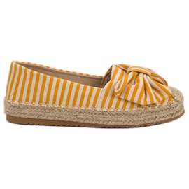 Espadrillas a righe giallo