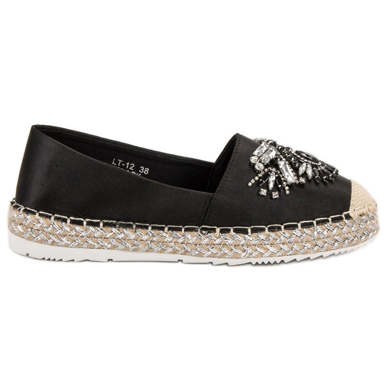Espadrillas Nere Con Ornamenti nero