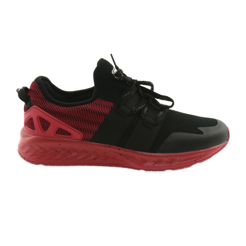 Scarpe sportive da uomo DK 18332 nere/rosse nero rosso