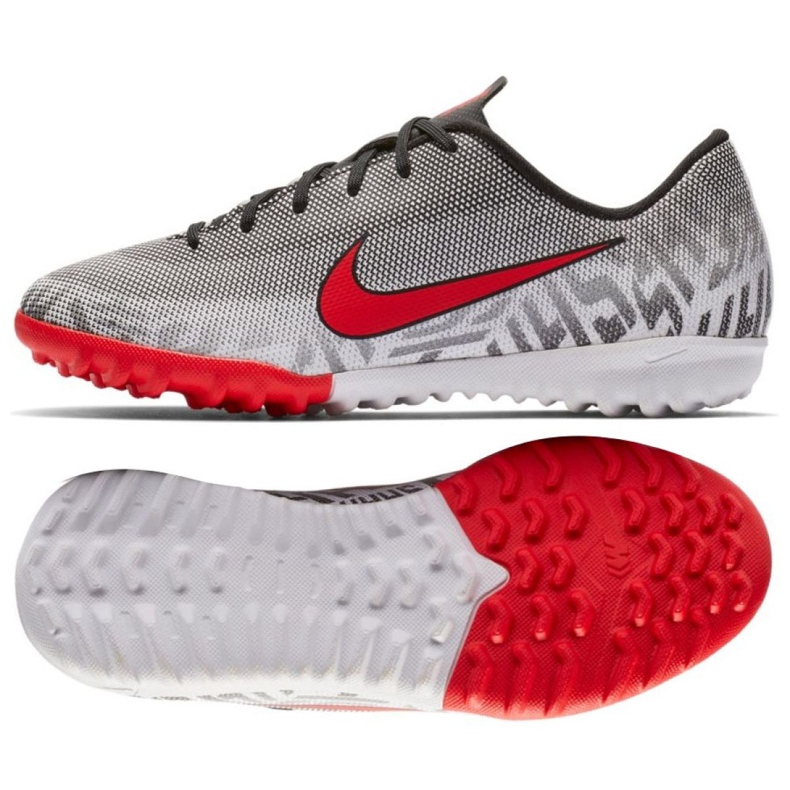 Scarpa da calcio Nike Mercurial Vapor 12 Academy Neymar Tf Jr AO9476-170 grigio grigio