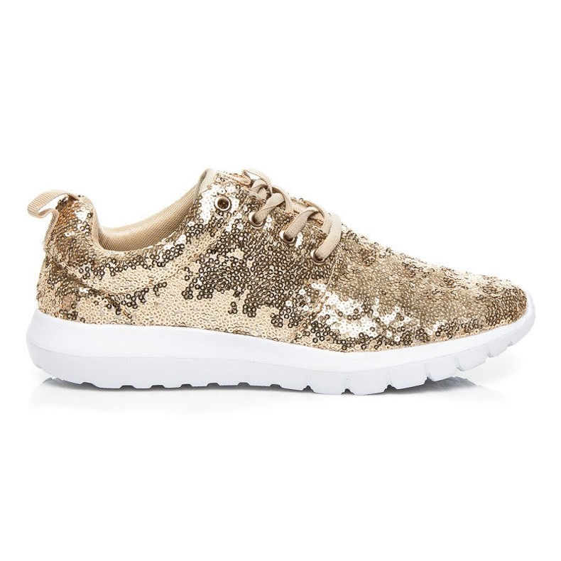 Via Giulia  Scarpe sportive glitterate giallo