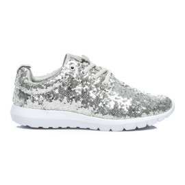 Via Giulia  Scarpe sportive glitterate grigio