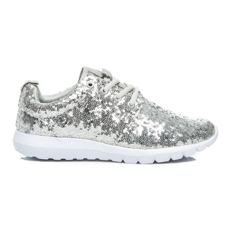 Via Giulia  Scarpe sportive glitterate grigio