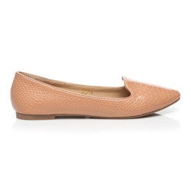 Bestelle Ballerine Snake laccate marrone