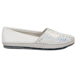 Filippo Sneakers slip on in pelle bianche bianca