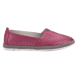 Sneakers In Pelle Slip On VINCEZA viola