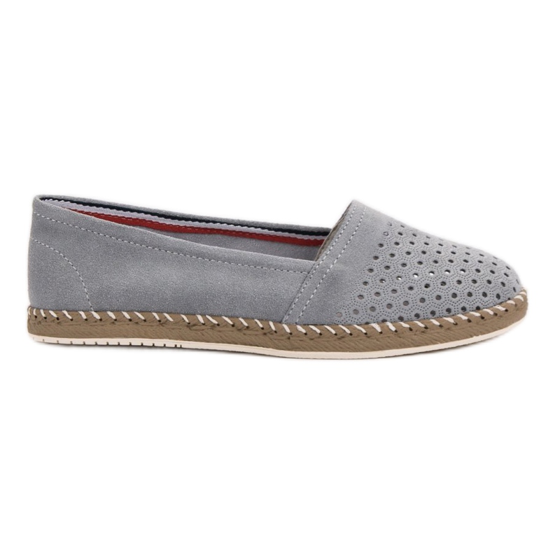 Filippo Espadrillas in pelle grigie grigio
