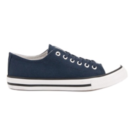 J. Star Classiche scarpe da ginnastica blu navy