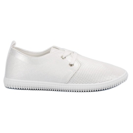 Super Mode Scarpe bianche classiche bianco