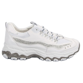 Sneakers Con Glitter bianco