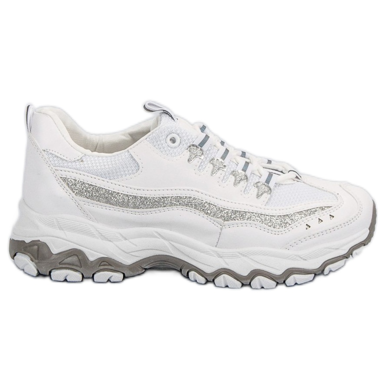 Sneakers Con Glitter bianca