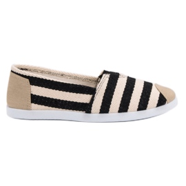 Slip a righe nero marrone