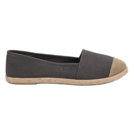 Espadrillas grigie alla moda grigio