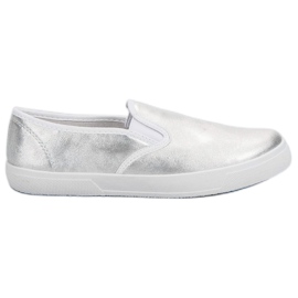 Slipons d'argento grigio