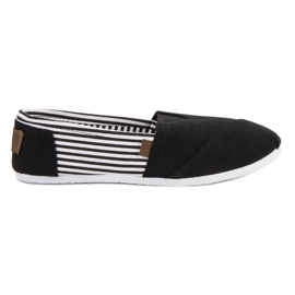 Scarpe da ginnastica leggere slip-on bianco nero
