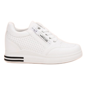 Scarpe da ginnastica bianche alla moda bianco