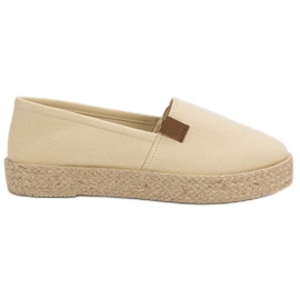 Espadrillas Beige Slip On