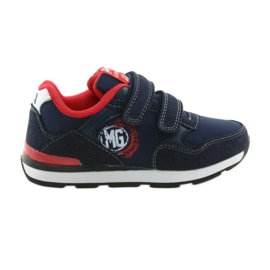 American Club Scarpe sportive con soletta in pelle americana BS08 rosso blu navy