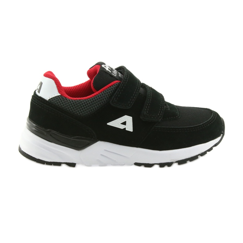 Soletta in pelle nera American Club BS09 nero rosso