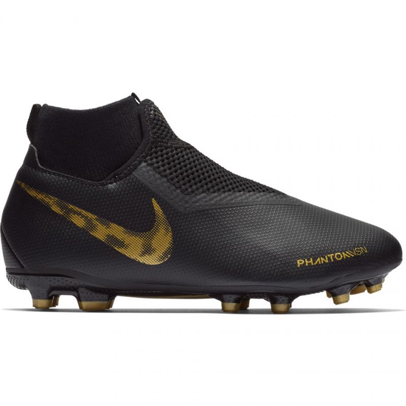 Nike Phantom Vsn Academy Df FG / MG Jr AO3287-077 scarpe da calcio nero nero