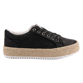 Betler Sneaker espadrillas alla moda nero