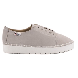 Scarpe annodate grigie VICES grigio