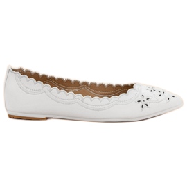 Vices Ballerina In Spitz VIZI bianco