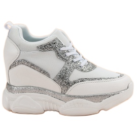 VICES Sneakers Con Broccato bianco