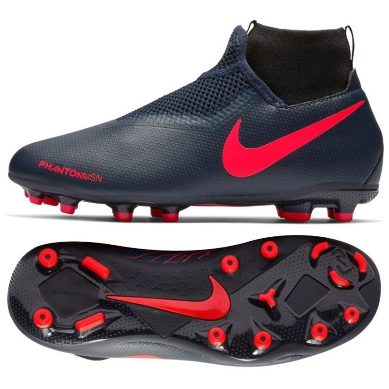 Nike Phantom Vsn Academy Df Fg Jr AO3287-440 blu blu navy