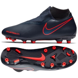 Nike Phantom Vsn Academy Df Fg M AO3258-440 scarpe da calcio blu blu navy