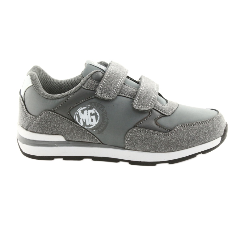 Inserto in pelle American Club Velcro BS01 bianca grigio
