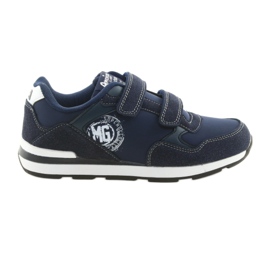 Soletta in pelle American Club BS01 bianco blu navy