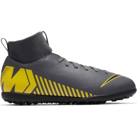 Nike Mercurial Superfly X 6 Club Tf Jr AH7345-070 scarpe da calcio nero grigio