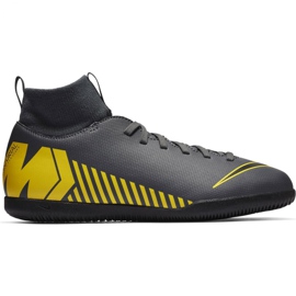 Scarpe indoor Nike Mercurial Superfly X 6 Club Ic Jr AH7346-070 nero grigio