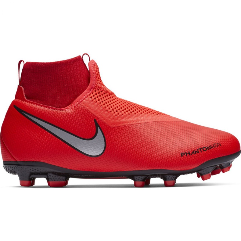 Scarpe da calcio Nike Phantom Vsn Academy Df FG / MG Jr AO3287-600 rosso rosso