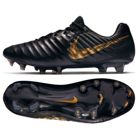 Nike Tiempo Legend 7 Elite Fg M AH7238-077 scarpe da calcio nero nero
