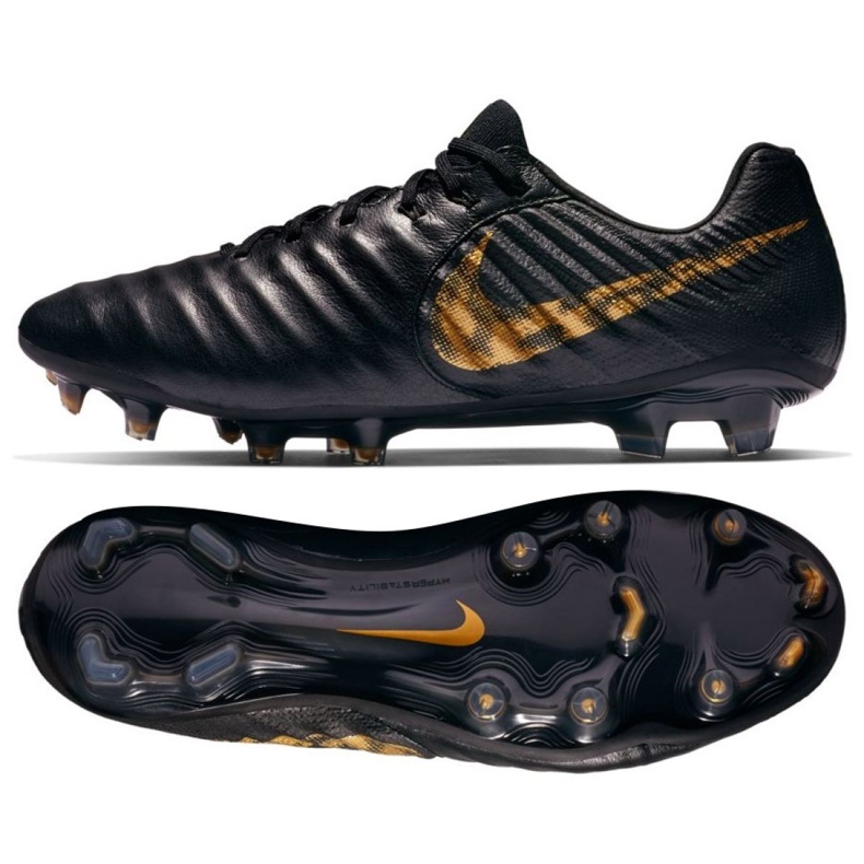 Nike Tiempo Legend 7 Elite Fg M AH7238-077 scarpe da calcio nero nero