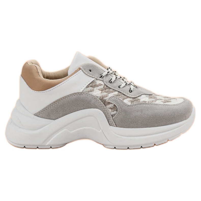 Kylie Scarpe sportive con motivo marrone grigio