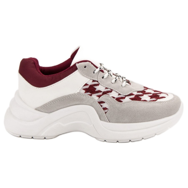 Kylie Scarpe sportive con motivo grigio rosso
