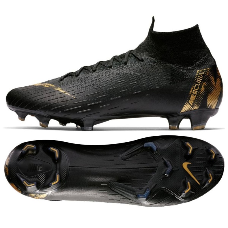 Nike Mercurial Superfly 6 Elite Fg M AH7365-077 scarpe da calcio nero nero