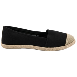 Espadrillas nere alla moda nero