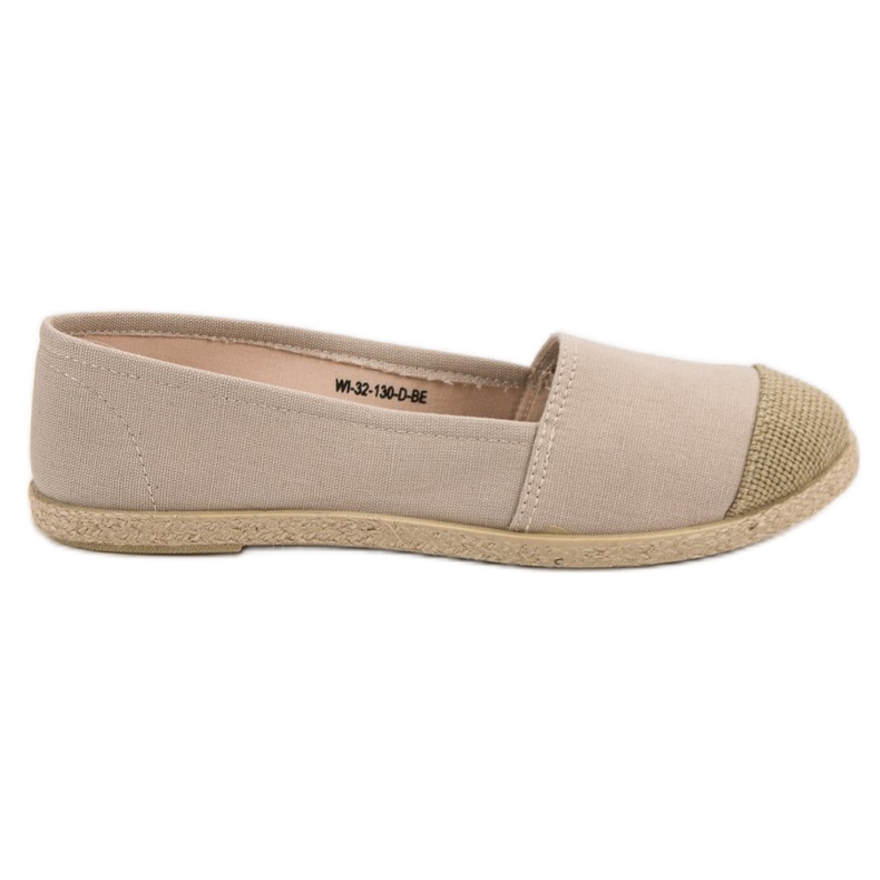 Espadrillas beige alla moda