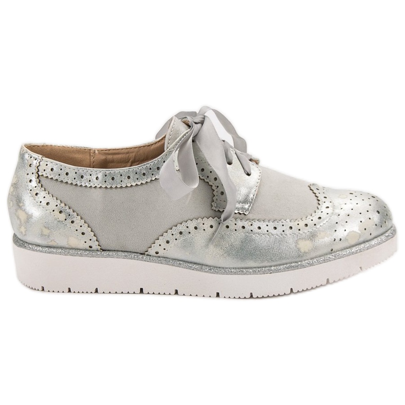 Vices Scarpe legate con un nastro grigio