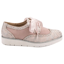 Vices Scarpe legate con un nastro rosa