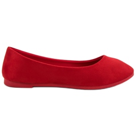 VICES ballerine rosse in camoscio rosso