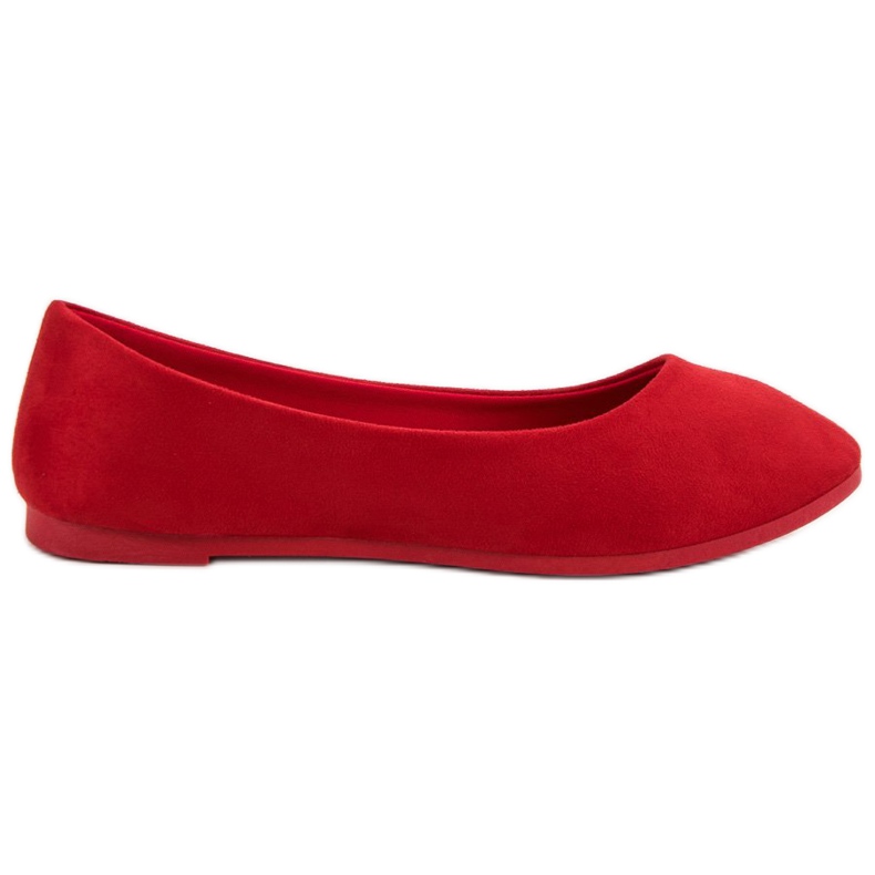 VICES ballerine rosse in camoscio rosso