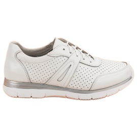 Filippo Scarpe sportive in pelle bianca bianco