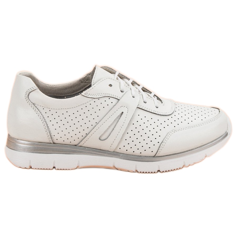 Filippo Scarpe sportive in pelle bianca