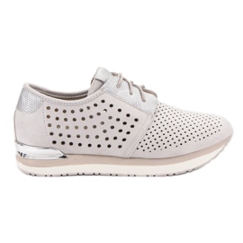 Aclys Scarpe grigie traforate grigio